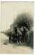 Carte Photo - Cavalier Civil En Selle Sur Cheval De Trait (type Ardennais) Crottin - Pas Circ, Usure Au Verso (départs) - Horses