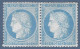 Céres 1871 N°60 Type I * 25c Bleu Position 124 A2 Et 125 A Variétés De Cassures Caracteristiques Du 125 A2 Signé JF.BRUN - 1871-1875 Ceres