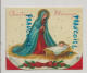 Christmas Blessings. Vierge Et Enfant, Houx Ruban Sur Parchemin. - Autres & Non Classés