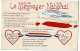 Le Messager National, Rubans Bleu, Blanc, Rouge Et Tricolore Courrier Du Coeur, Circ, Cachet Convoyeur Hirson à Maubeuge - Patriottisch