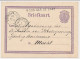 Koog Aan De Zaan - Trein Takjestempel Zaandam - Uitgeest 1873 - Covers & Documents