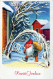 WEIHNACHTSMANN SANTA CLAUS Neujahr Weihnachten Vintage Ansichtskarte Postkarte CPSMPF #PKG327.DE - Santa Claus