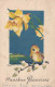 OSTERN VOGEL Vintage Ansichtskarte Postkarte CPA #PKE482.DE - Easter