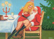 WEIHNACHTSMANN SANTA CLAUS Neujahr Weihnachten Vintage Ansichtskarte Postkarte CPSM #PBL412.DE - Kerstman