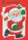 WEIHNACHTSMANN SANTA CLAUS WEIHNACHTSFERIEN Vintage Postkarte CPSM #PAK556.DE - Santa Claus