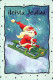 WEIHNACHTSMANN SANTA CLAUS WEIHNACHTSFERIEN Vintage Postkarte CPSM #PAK757.DE - Kerstman