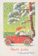 WEIHNACHTSMANN SANTA CLAUS WEIHNACHTSFERIEN Vintage Postkarte CPSM #PAJ994.DE - Santa Claus