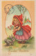 PASCUA NIÑOS HUEVO Vintage Tarjeta Postal CPA #PKE350.ES - Easter