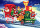 PAPÁ NOEL Feliz Año Navidad Vintage Tarjeta Postal CPSM #PBB238.ES - Santa Claus