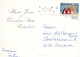 PAPÁ NOEL Feliz Año Navidad CIERVOS Vintage Tarjeta Postal CPSM #PBB165.ES - Santa Claus