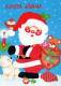 PAPÁ NOEL NAVIDAD Fiesta Vintage Tarjeta Postal CPSM #PAJ576.ES - Santa Claus