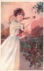 Illustrateur Signé T.Corbella - Femme Jouant Au Tennis  - Corbella, T.