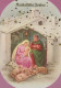 Vierge Marie Madone Bébé JÉSUS Noël Religion Vintage Carte Postale CPSM #PBB883.FR - Vierge Marie & Madones