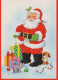 PÈRE NOËL NOËL Fêtes Voeux Vintage Carte Postale CPSM #PAK206.FR - Santa Claus