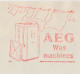 Meter Cover Netherlands 1959 Washing Machines - AEG - Amsterdam - Unclassified