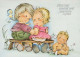 CHILDREN CHILDREN Scene S Landscapes Vintage Postcard CPSM #PBU461.GB - Scènes & Paysages