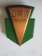 Embleme De Moto Allemand DKW Vers 1930/German DKW Motorcycle Emblem 1930s,size=55x37 Mm,weight=30 Grams - Andere & Zonder Classificatie