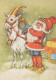 SANTA CLAUS Happy New Year Christmas Vintage Postcard CPSM #PBL542.GB - Santa Claus
