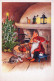 SANTA CLAUS Happy New Year Christmas Vintage Postcard CPSM #PBL017.GB - Santa Claus