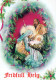Virgen Mary Madonna Baby JESUS Christmas Religion Vintage Postcard CPSM #PBB753.GB - Virgen Mary & Madonnas