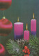 Happy New Year Christmas CANDLE Vintage Postcard CPSM #PAW161.GB - Nieuwjaar