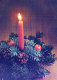 Happy New Year Christmas CANDLE Vintage Postcard CPSM #PAV494.GB - Nieuwjaar