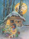 Happy New Year Christmas Vintage Postcard CPSM #PAU789.GB - Neujahr