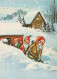 Happy New Year Christmas GNOME Vintage Postcard CPSM #PAU244.GB - Neujahr