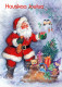 SANTA CLAUS CHRISTMAS Holidays Vintage Postcard CPSM #PAJ509.GB - Santa Claus
