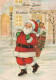 SANTA CLAUS CHRISTMAS Holidays Vintage Postcard CPSM #PAJ644.GB - Kerstman