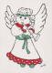 ANGEL CHRISTMAS Holidays Vintage Postcard CPSM #PAJ120.GB - Angels