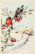 UCCELLO Vintage Cartolina CPSMPF #PKG964.IT - Birds