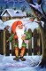 Buon Anno Natale GNOME Vintage Cartolina CPSMPF #PKD896.IT - Neujahr