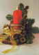 Buon Anno Natale CANDELA Vintage Cartolina CPSM #PBN658.IT - Nouvel An