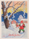 Buon Anno Natale GNOME Vintage Cartolina CPSM #PBL681.IT - New Year