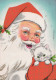 BABBO NATALE Buon Anno Natale Vintage Cartolina CPSM #PBL351.IT - Santa Claus