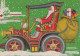 BABBO NATALE Buon Anno Natale Vintage Cartolina CPSM #PBB101.IT - Santa Claus