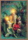 Buon Anno Natale CANDELA Vintage Cartolina CPSM #PAZ220.IT - Nouvel An