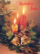 Buon Anno Natale CANDELA Vintage Cartolina CPSM #PAW286.IT - Nieuwjaar