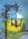 Buon Anno Natale CANDELA Vintage Cartolina CPSM #PAV983.IT - New Year