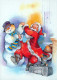 BABBO NATALE Buon Anno Natale PUPAZZO Vintage Cartolina CPSM #PAU387.IT - Kerstman