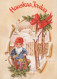 Buon Anno Natale GNOME Vintage Cartolina CPSM #PAU460.IT - New Year
