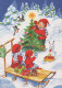 Buon Anno Natale GNOME Vintage Cartolina CPSM #PAU248.IT - New Year