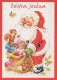 BABBO NATALE Natale Vintage Cartolina CPSM #PAJ513.IT - Kerstman