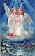 1907 ANGELO Buon Anno Natale Vintage Cartolina CPA #PAG672.IT - Engel