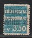 ALGERIE - COLIS POSTAUX - N°40 * (1935-38) 3f50 Bleu - Postpaketten