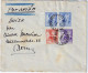 ESPAGNE / ESPANA - 1943 Ed.954, Ed.955 & 2xEd.956 Sobre Carta De BARCELONA A BERN, Suiza - Lettres & Documents