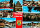 73012302 Altensteig Schwarzwald Panorama Fachwerk Schwimmbad Altensteig - Altensteig