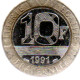 10 Francs 1991 (recto) Genie De La Bastille - 10 Francs