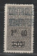 ALGERIE - COLIS POSTAUX - N°46 * (1937-38) 2f40 Sur 50c Noir - - Parcel Post